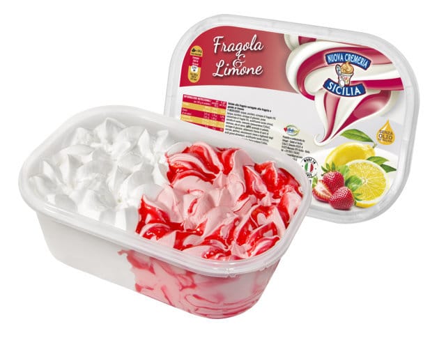 Vaschette Gelateria Siciliana - Fragola e Limone 1000g