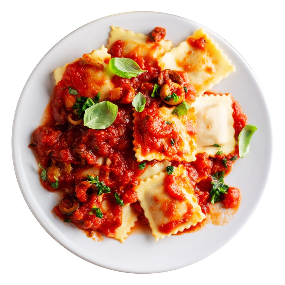 Ravioli Ricotta e Spinaci al Pomodoro